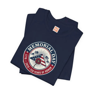 Memorial Day 1776–2026 Tee | Usa 250 Vintage Distressed Patriotic - T-shirt