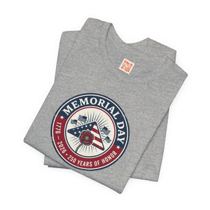 Memorial Day 1776–2026 Tee | Usa 250 Vintage Distressed Patriotic - T-shirt