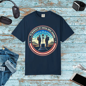 Memorial Tribute Unisex Garment-dyed Cotton T-shirt - Dipaliz - True Navy / s - T-shirts