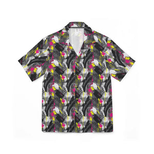 Abstract Floral Hawaiian Shirt - Lightweight Camp Style - Dipaliz - Shirts - s