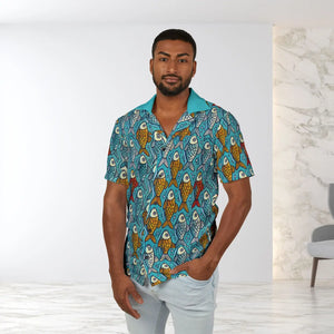 Tropical Fish Pattern Hawaiian Shirt Camp - Dipaliz - Shirts - s