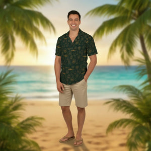 Premium Hawaiian Camp Shirt - Tropical Flair Summer - Dipaliz - Shirts - Xs