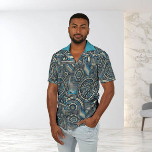 Vibrant Men’s Hawaiian Camp Shirt - Retro Cotton - Dipaliz - Shirts - Xs