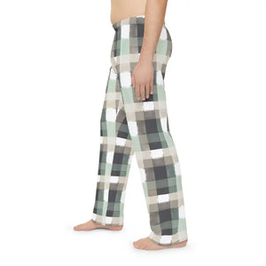 Pajamas - Plaid Pajama Pants - Cozy Gray Lounge Sleepwear - Dipaliz
