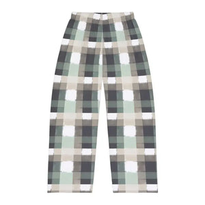 Pajamas - Plaid Pajama Pants - Cozy Gray Lounge Sleepwear - Dipaliz
