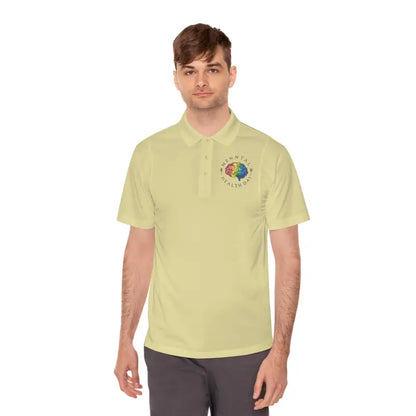 Boost your Game: Men’s Sport Polo for Mental Health Day - Vegas Gold / s T-shirt