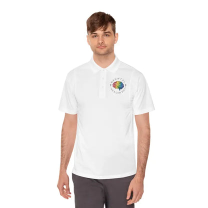 Boost your Game: Men’s Sport Polo for Mental Health Day - White / s T-shirt