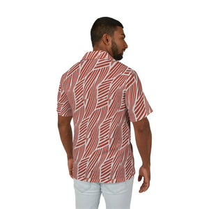 Lightweight Camp Shirt - Coral Abstract Leaf - Dipaliz - Shirts