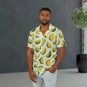 Vibrant Tropical Citrus Camp Shirt - Summer Vacation - Dipaliz - Shirts - Xs