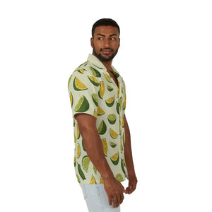 Button Shirt - Tropical Citrus Camp - Summer Vacation Style - Dipaliz