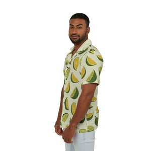 Button Shirt - Tropical Citrus Camp - Summer Vacation Style - Dipaliz