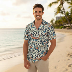 Vibrant Men’s Tropical Floral Camp Shirt - Sunny Adventures - Dipaliz - Shirts - Xs