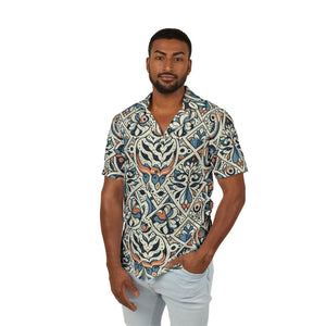 Vibrant Men’s Tropical Floral Camp Shirt - Sunny Adventures - Dipaliz - Shirts - Xs