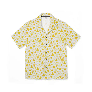 Breezy Hawaiian Camp Shirt - Yellow Triangle Summer - Dipaliz - Shirts - s