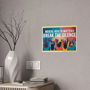 Mental Health Gloss – 185 Gsm High-gloss Poster - Dipaliz - Posters