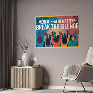Mental Health Gloss – 185 Gsm High-gloss Poster - Dipaliz - Posters
