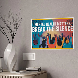 Mental Health Gloss – 185 Gsm High-gloss Poster - Dipaliz - Posters