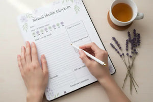 Digital Downloads - Mental Health Check-in Journal - Printable Wellness - Dipaliz