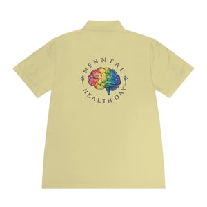 Moisture Wicking Sport Polo Shirt Mental Health Day Dipaliz - Polos
