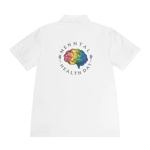 Moisture Wicking Sport Polo Shirt Mental Health Day Dipaliz - Polos