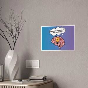Mental Health Stigma-free Poster – High-gloss Paper - Dipaliz - Posters