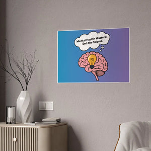 Mental Health Stigma-free Poster – High-gloss Paper - Dipaliz - Posters