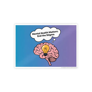 Mental Health Stigma-free Poster – High-gloss Paper - Dipaliz - Posters