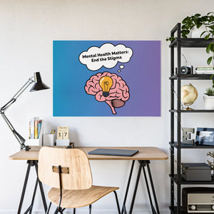 Mental Health Stigma-free Poster – High-gloss Paper - Dipaliz - Posters