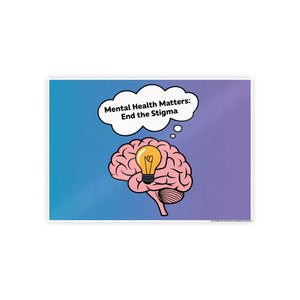 Mental Health Stigma-free Poster – High-gloss Paper - Dipaliz - Posters