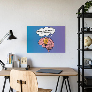 Mental Health Stigma-free Poster – High-gloss Paper - Dipaliz - Posters