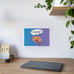 Mental Health Stigma-free Poster – High-gloss Paper - Dipaliz - Posters