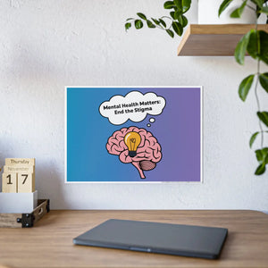 Mental Health Stigma-free Poster – High-gloss Paper - Dipaliz - Posters