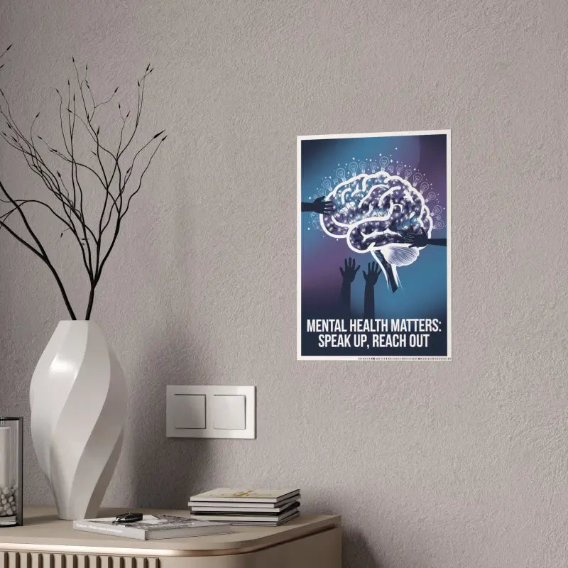 Elevate your Space with Mental Health Matters High-gloss Poster