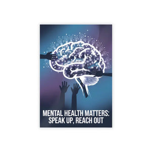 Mental Health Matters High-gloss Poster 2-inch White Border - Dipaliz - Posters