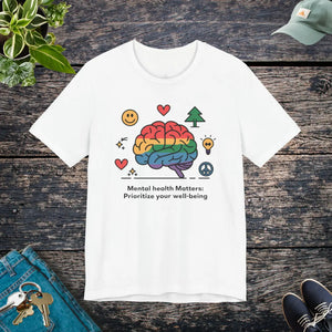 Soft Unisex Jersey Short Sleeve Mental Health - Dipaliz - T-shirts