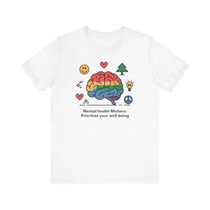 Soft Unisex Jersey Short Sleeve Mental Health - Dipaliz - T-shirts
