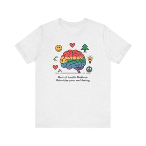 Soft Unisex Jersey Short Sleeve Mental Health - Dipaliz - T-shirts