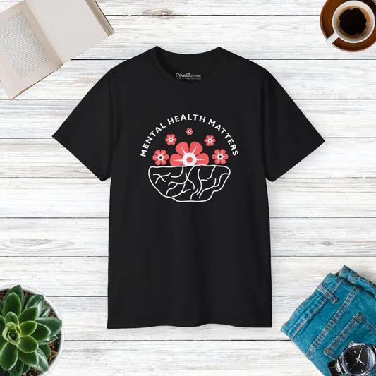 Ultra Cotton Tee: Celebrate Mental Health in Style - Black / s T-shirt