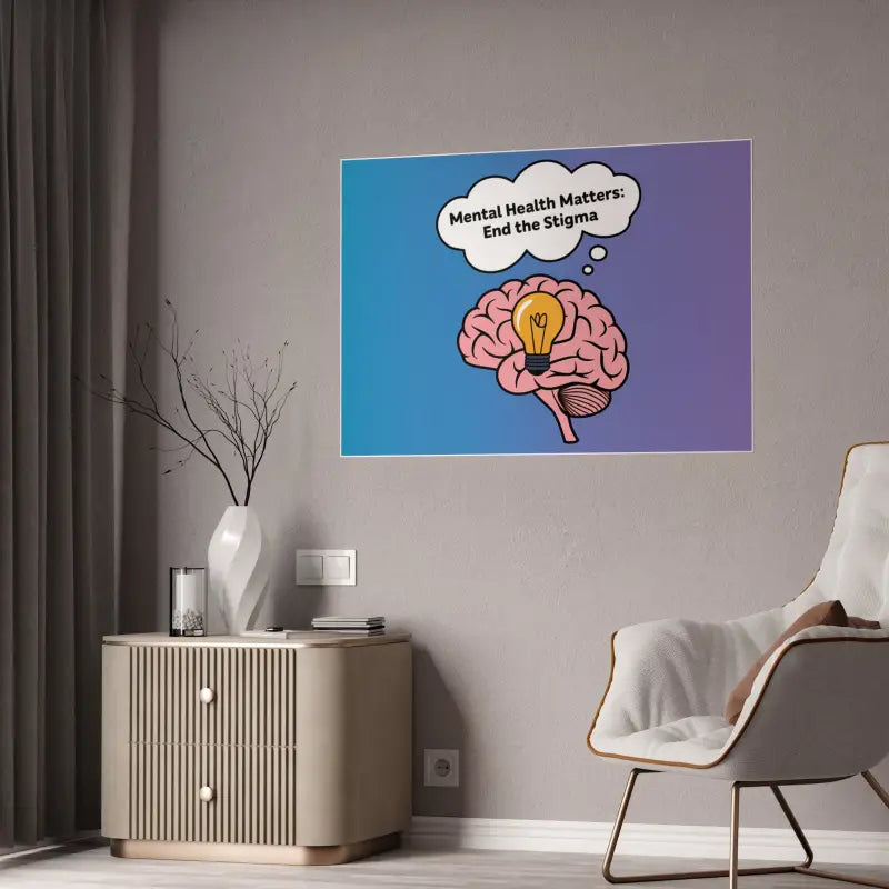 Revitalize your Space with our Mental Health Stigma-free Poster - 46.8’’ x 33.1’’ (horizontal) / Glossy