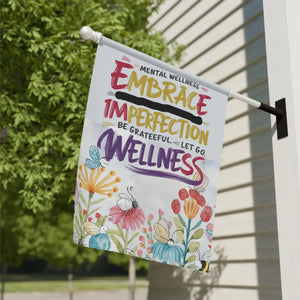 Vibrant Mental Wellness House Banner Poly Canvas - Dipaliz - Flags & Windsocks