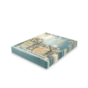 Merry Christmas Greeting Cards with Size-matching White Envelopes