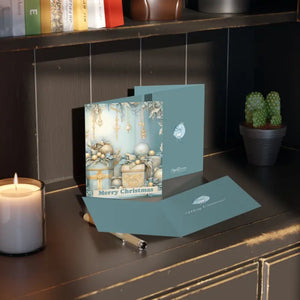 Merry Christmas Greeting Cards with Size-matching White Envelopes