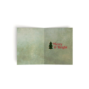 Handcrafted Merry Christmas Greeting Cards - Matte A2 - Dipaliz - & Note