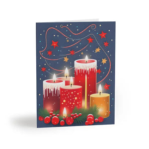 Merry Christmas Greeting Cards (8/16/24 Pack) — 4.25’’ x 5.5’’ Matte with Envelopes - 8 Pcs / 4.25” 5.5” - & Note
