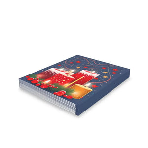 Merry Christmas Greeting Cards (8/16/24 Pack) — 4.25’’ x 5.5’’ Matte with Envelopes - & Note