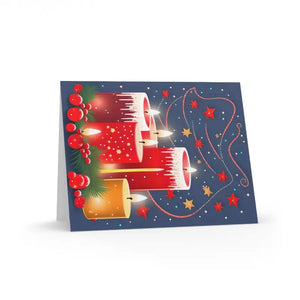 Merry Christmas Greeting Cards with Matching White Envelopes - Dipaliz - & Note