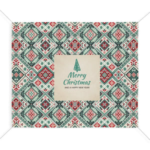 Matte Merry Christmas Banner – Scrim Vinyl - Dipaliz - Banners
