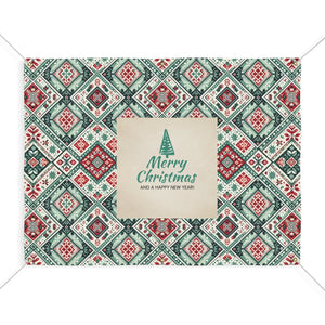 Matte Merry Christmas Banner – Scrim Vinyl - Dipaliz - Banners