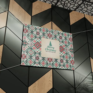 Merry Christmas Matte Banner Scrim Vinyl with Brass Grommets - Dipaliz - 48’’ x 36’’ (horizontal) - Banners