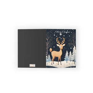 Festive Reindeer Greeting Cards - Christmas Cardstock - Dipaliz